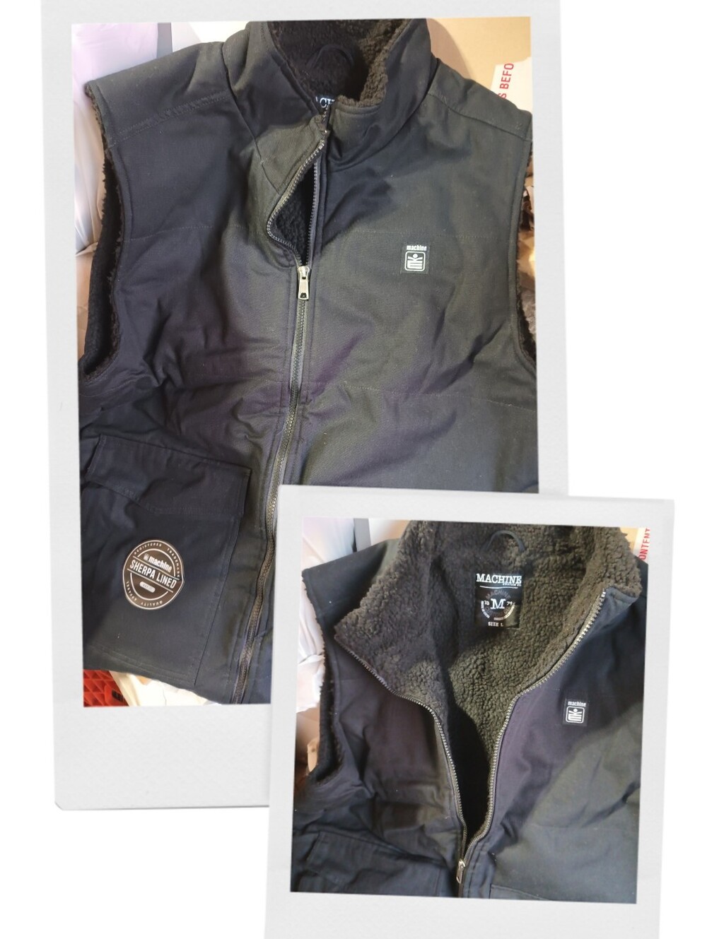 Vest Work  design  Machine Custom Co Sherpa